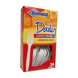 Forster Diamond Plastic Forks 24 count