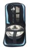 Camping Cooking Outdoor Travel Bag Tableware Stainless Blue