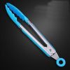 Kitchen Utensils Food Barbecue Tongs Roast/ Bread/ Steak Clamp, Blue