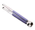 2 Pcs Stainless Steel Food Tongs Serving Clips Buffet BBQ Tongs, Purple