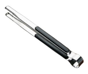 2 Pcs Stainless Steel Food Tongs Serving Clips Buffet BBQ Tongs, Black
