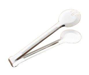 2 Pcs Stainless Steel Food Tongs Serving Clips Buffet BBQ Tongs, 24cm