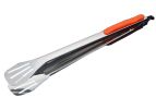 2 Pcs Stainless Steel Food Tongs Cooking Clips Buffet BBQ Tongs, 33.5cm