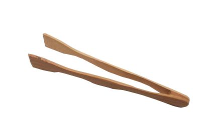 Wood Useful Home/Outdoor Barbecue Tong Baking Tool [A]