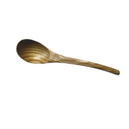 Set of 2 Japanese Style Wooden Kids Soup Spoons Natural Tableware Spoon, C1