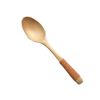 Set of 2 Japanese Style Wooden Kids Soup Spoons Natural Tableware Spoon, E5