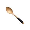 Set of 2 Japanese Style Wooden Kids Soup Spoons Natural Tableware Spoon, E6