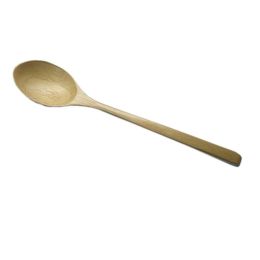 Set of 2 Japanese Style Wooden Kids Soup Spoons Natural Tableware Spoon, A1