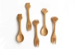 Creative Cute Cartoon Wooden Spoon Baby Spoon Dessert Small Spoon-A2
