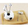 Lovely Stainless Steel Fruit Forks Salad Forks Dessert Forks - Football