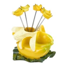 Lovely Stainless Steel Fruit Forks Salad Forks Dessert Forks - Banana