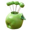 Lovely Stainless Steel Fruit Forks Salad Forks Dessert Forks - Apple