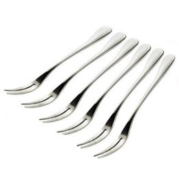 5 PCS Stainless Steel Fruit Forks Salad Forks Dessert Forks