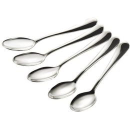 5 PCS Stainless Steel Fruit Forks Salad Forks Coffee Spoon