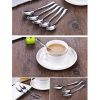 5 PCS Stainless Steel Fruit Forks Salad Forks Coffee Spoon