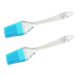 Grips Silicone Basting & Pastry Brush, Set of 2, Sky-blue
