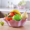 Environmentally Friendly Practical Fruit Plate Salad Bowl Food Storage Candy Snacks Holder, F