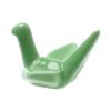 Set of 2 Lovely Chopsticks Holders Hand-painted Ceramics Green Paper Crane