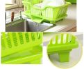 Kitchen Dish Rack Storage Rack Sink Grid/ Grid Tableware Rack Front Green