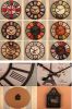 European Rural Pastoral Retro Wall Clock Living Room Personalized Decoration Non-ticking #16