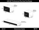 40" Professional Plus Series Freestanding Double Oven Dual Fuel Range with 6 Sealed Burners in Stainless Steel