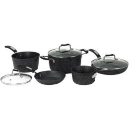 The Rock By Starfrit The Rock By Starfrit 8-piece Cookware Set With Bakelite Handles (pack of 1 Ea)