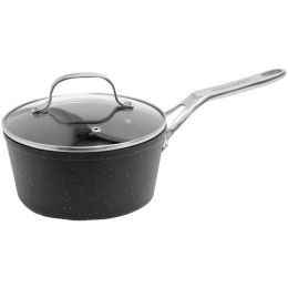 The Rock By Starfrit The Rock By Starfrit Saucepan With Glass Lid & Stainless Steel Handles (2-quart) (pack of 1 Ea)