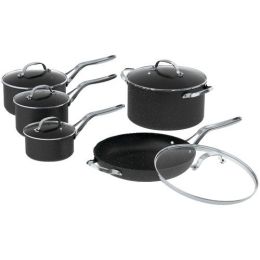 The Rock By Starfrit The Rock By Starfrit 10-piece Cookware Set With Stainless Steel Handles (pack of 1 Ea)