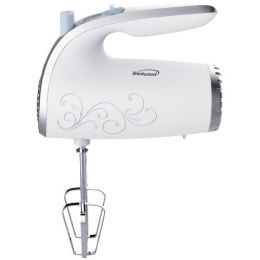 Brentwood Appliances Lightweight 5-speed Electric Hand Mixer (white) (pack of 1 Ea)