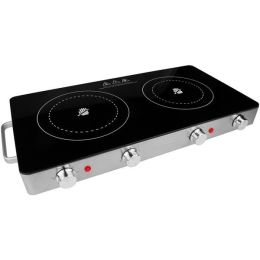 Brentwood Appliances 1,800-watt Double Infrared Electric Countertop Burner (pack of 1 Ea)