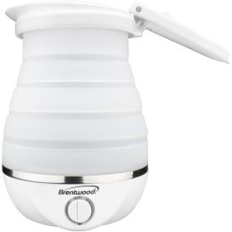 Brentwood Appliances .85-quart Dual-voltage Collapsible Travel Kettle (white) (pack of 1 Ea)