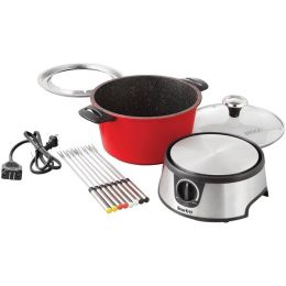 The Rock By Starfrit The Rock By Starfrit 3.2-quart Electric Fondue Set (pack of 1 Ea)