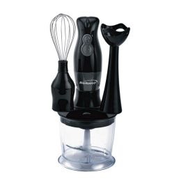 Brentwood Appliances 2-speed Hand Blender And Food Processor With Balloon Whisk (black) (pack of 1 Ea)