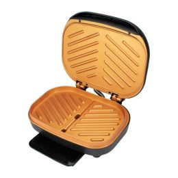 Brentwood Appliances 2-serving Nonstick 750-watt Indoor Electric Copper Grill And Panini Press (pack of 1 Ea)