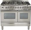40" Professional Plus Series Freestanding Double Oven Dual Fuel Range with 6 Sealed Burners in Stainless Steel