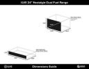 24" Nostalgie Series Friestanding Single Oven Dual Fuel Range with 4 Sealed Burners in Stainless Steel